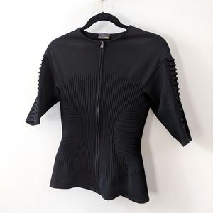 NEW Fendi 3/4 Sleeve Stretch Zip Blazer IT 40